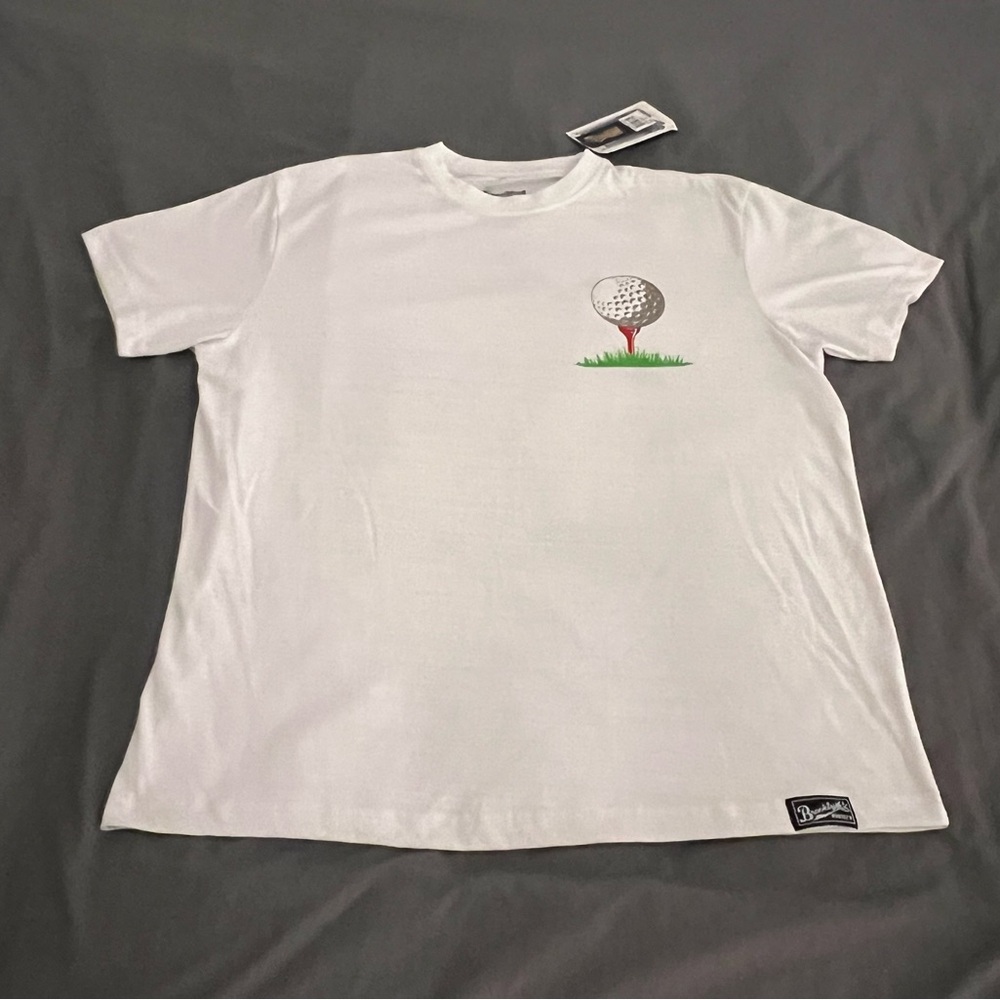 Brooklyn Best graphic double sided print golf t-shirt
